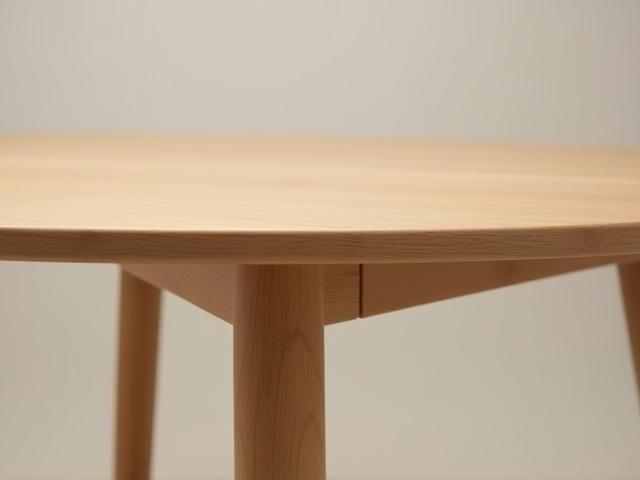 Massivt eikebord med elegant utførelse